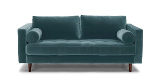 Sven Pacific Blue 72" Sofa