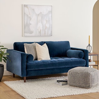 Sven Cascadia Blue 72" Sofa