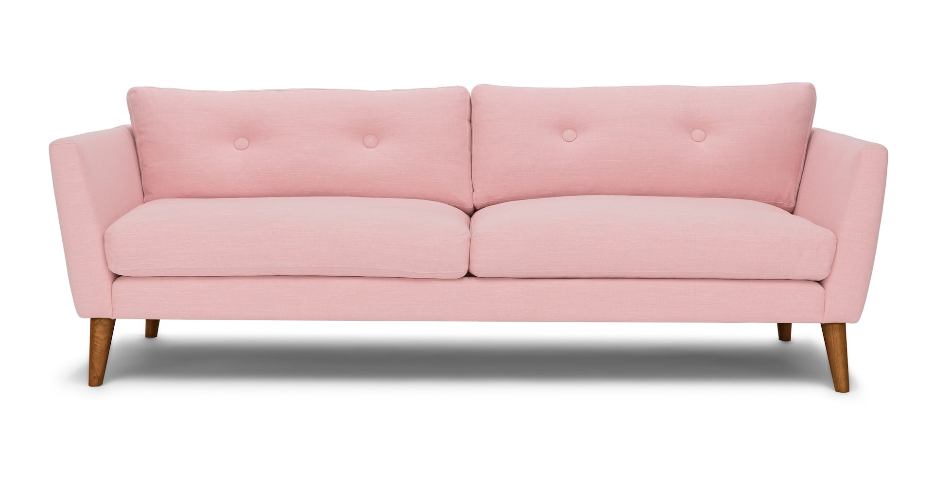 Quartz Rose Emil 3 Seater Fabric Sofa Article