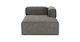 Quadra Mineral Taupe Right Chaise Module - Gallery View 1 of 6.