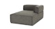 Quadra Mineral Taupe Right Chaise Module - Gallery View 2 of 6.