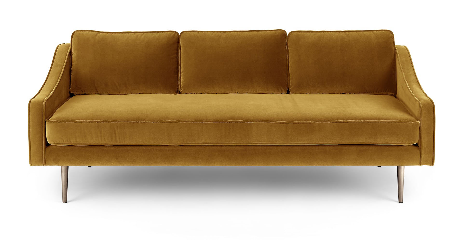 Gold Velvet Sofa Baci Living Room