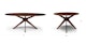Conan Walnut Oval Dining Table - Gallery View 9 of 9.