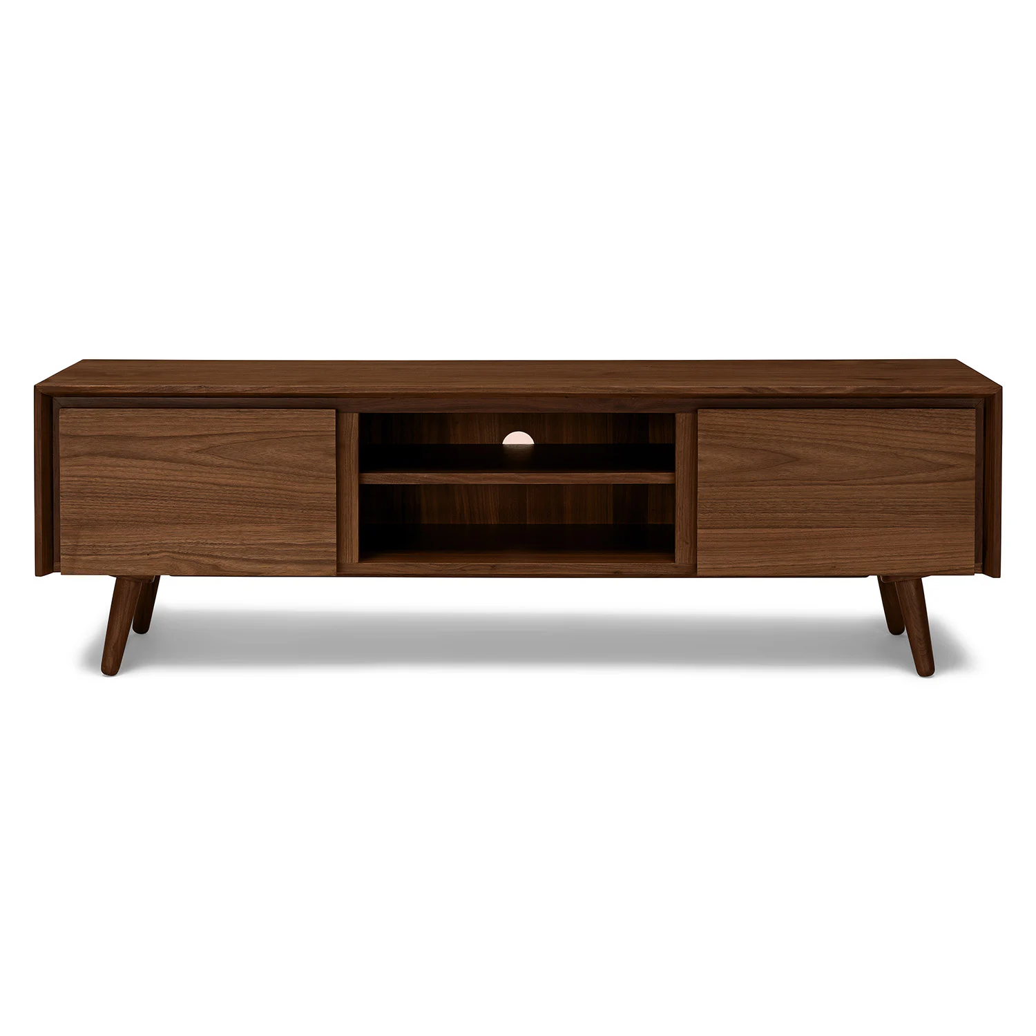 Seno 63" Low Media Unit - Walnut