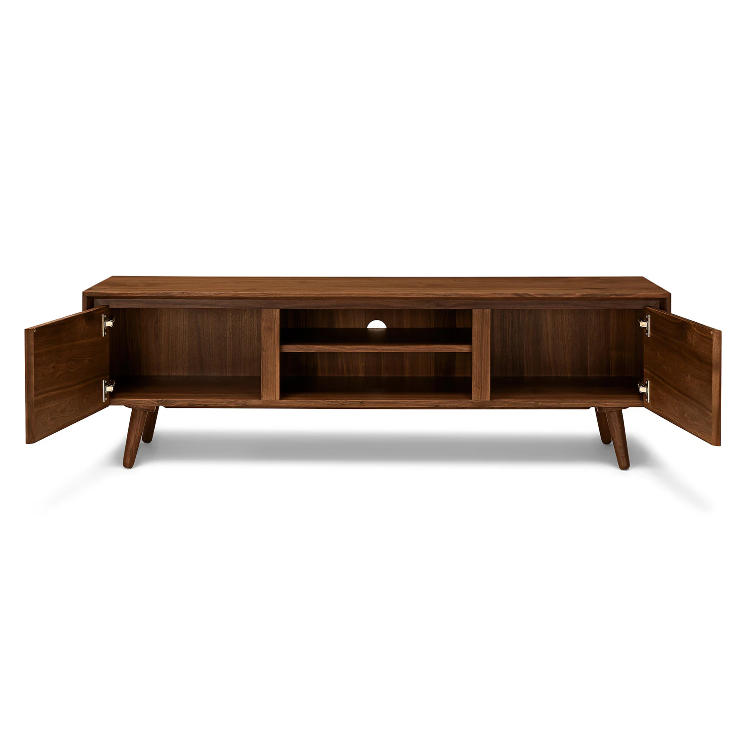 Seno 63" Low Media Unit - Walnut