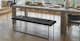 Level Bella Black 61" Bench - Gallery View 2 of 9.