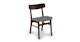 Ecole Thunder Gray Walnut Dining Chair - Gallery View 1 of 12.