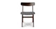 Ecole Thunder Gray Walnut Dining Chair - Gallery View 3 of 12.