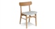 Ecole Mist Gray Oak Dining Chair - Gallery View 1 of 12.