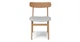 Ecole Mist Gray Oak Dining Chair - Gallery View 4 of 13.