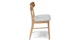 Ecole Mist Gray Oak Dining Chair - Gallery View 5 of 13.