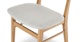 Ecole Mist Gray Oak Dining Chair - Gallery View 7 of 12.