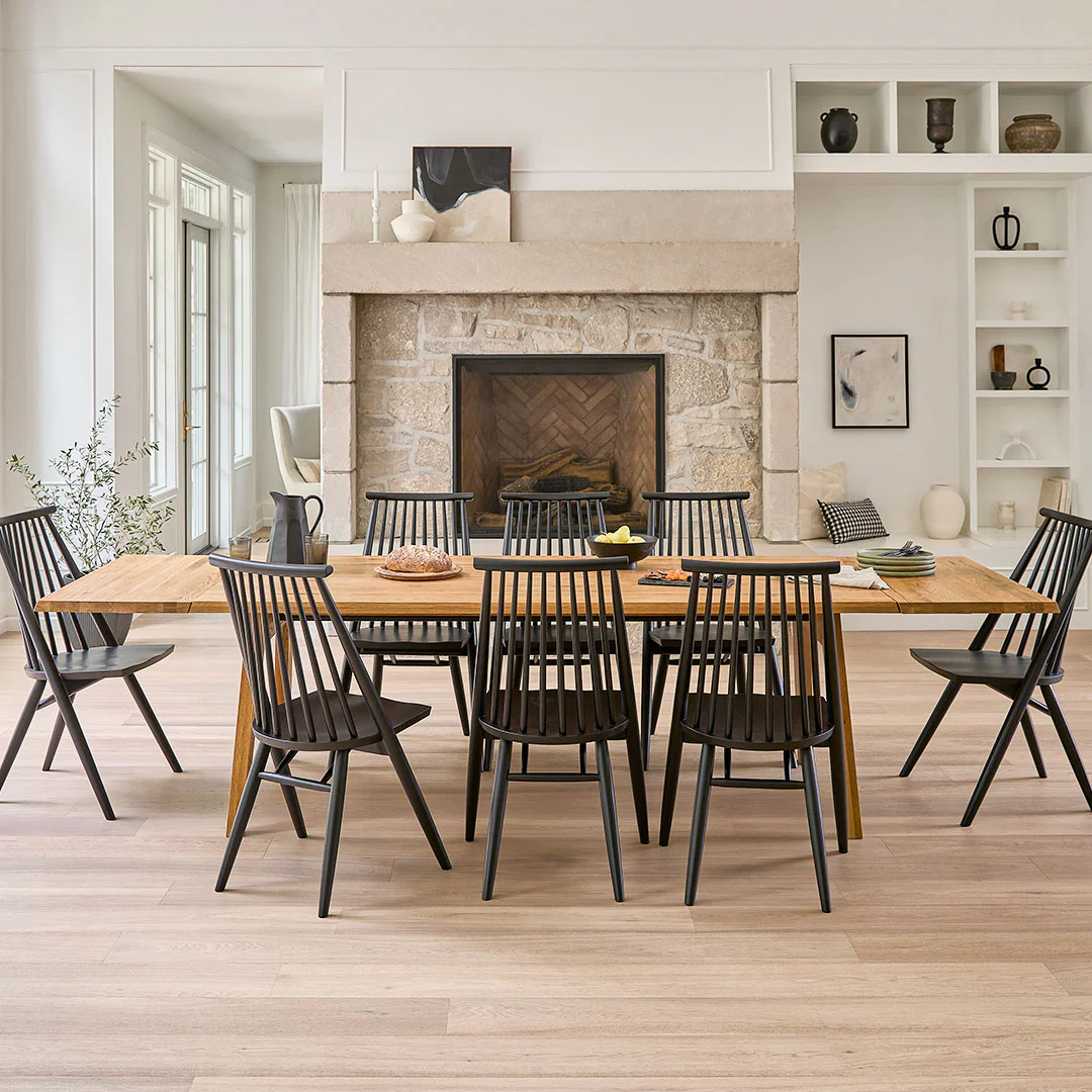 Madera 86" - 125" Solid Wood Extendable Dining Table - Oak