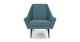 Angle Andaman Blue Chair - Gallery View 1 of 12.