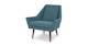 Angle Andaman Blue Chair - Gallery View 3 of 12.