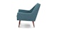 Angle Andaman Blue Chair - Gallery View 4 of 12.