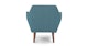 Angle Andaman Blue Chair - Gallery View 5 of 12.