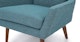 Angle Andaman Blue Chair - Gallery View 7 of 12.