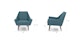 Angle Andaman Blue Chair - Gallery View 12 of 12.