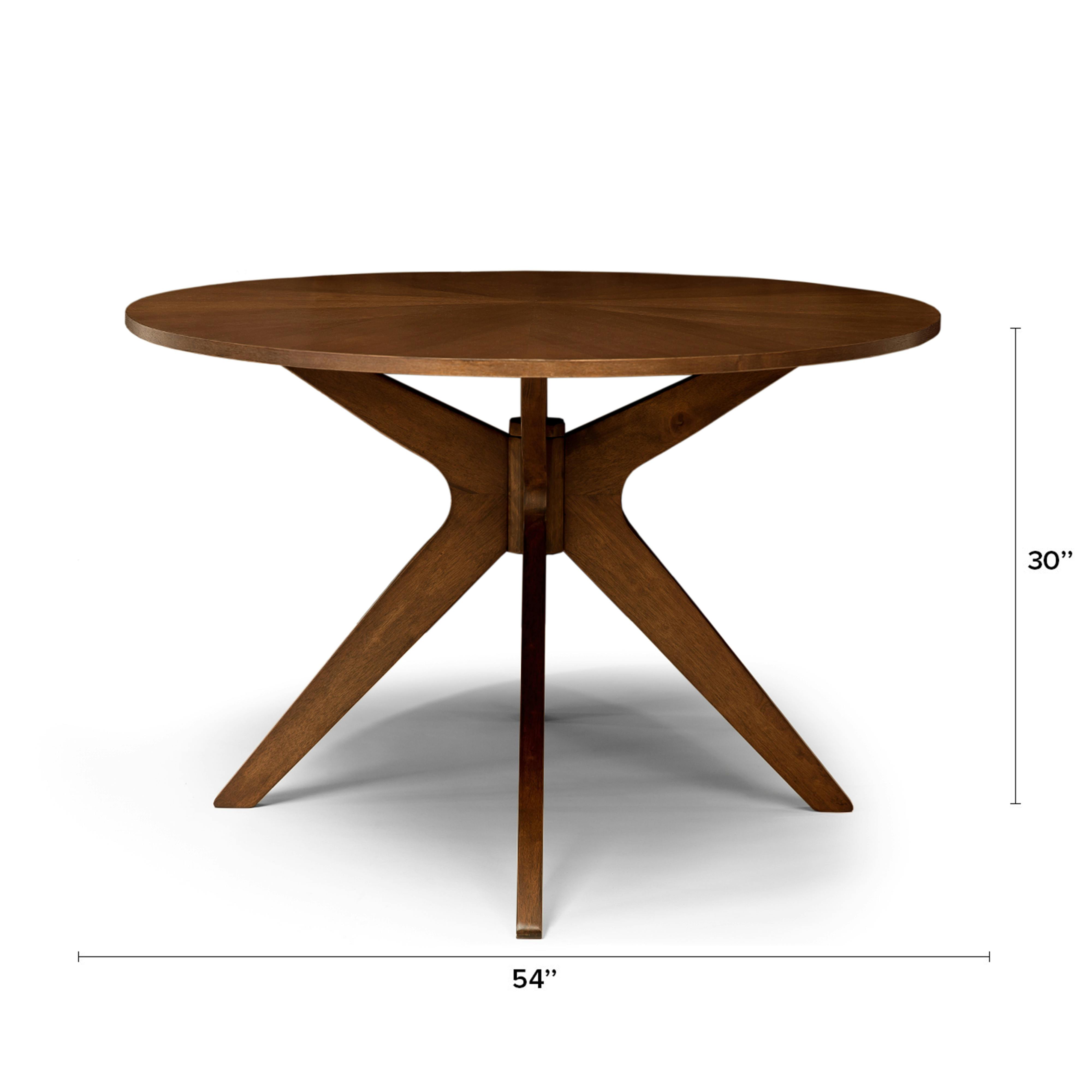 Conan Round Walnut Dining Table for 4 | Article