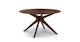 Conan Walnut Round Dining Table - Gallery View 1 of 9.