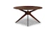 Conan Walnut Round Dining Table - Gallery View 3 of 8.