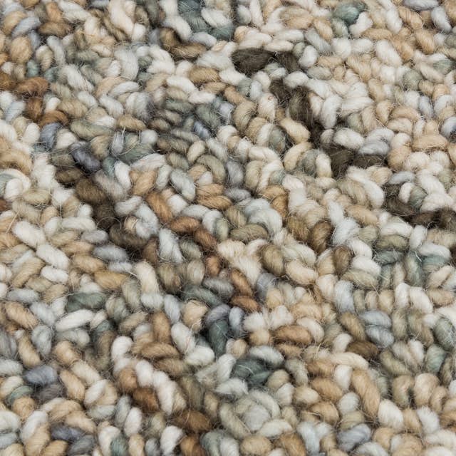 8x10 Pebble Sand Handmade Wool Area Rug Loopi Article