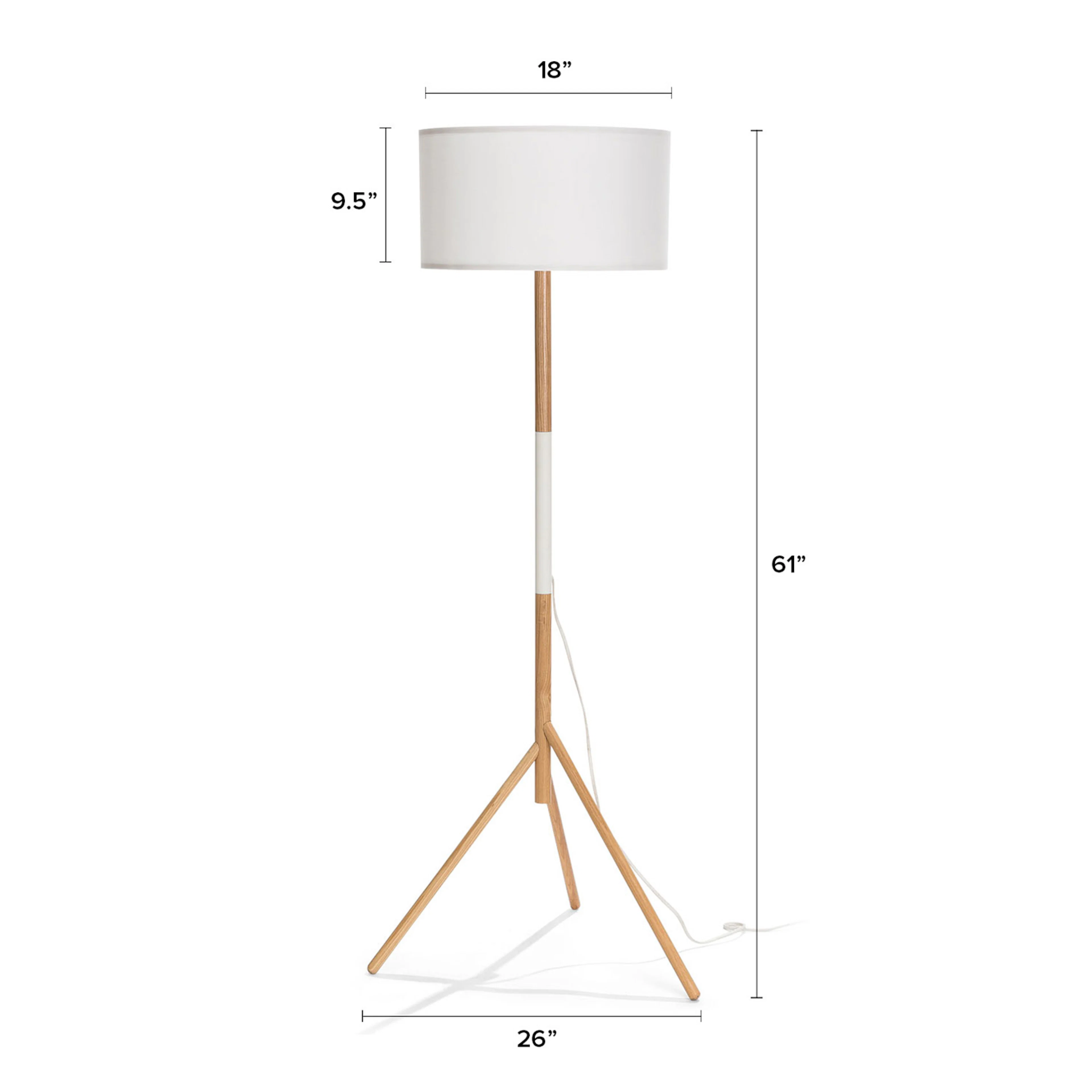 Stilt White Floor Lamp - Modern & Stylish Lighting