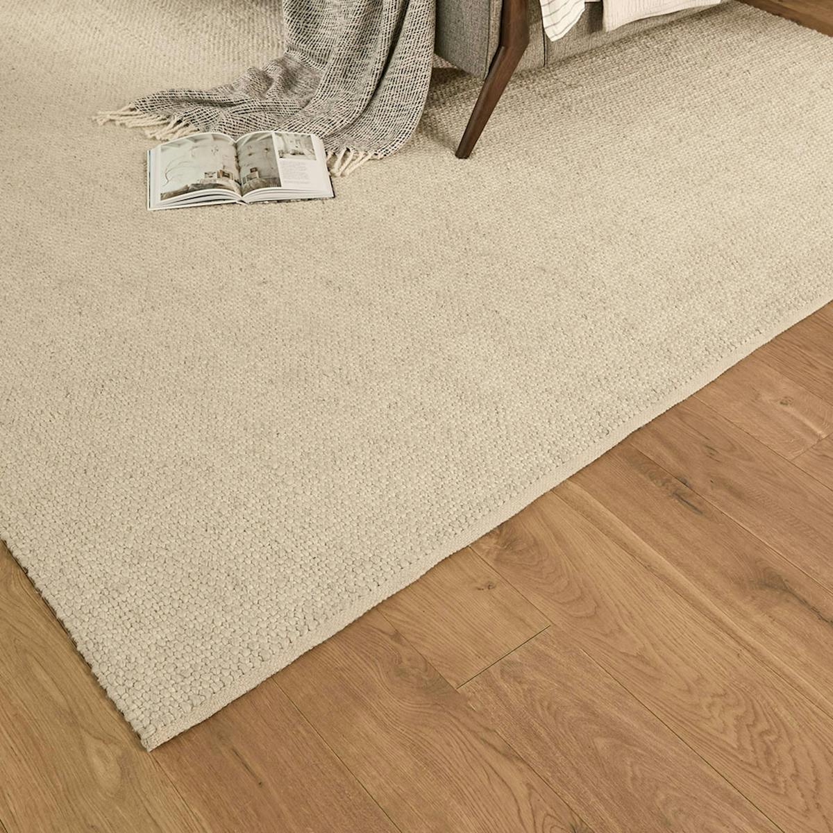 8'x10' Vanilla Ivory Handmade Fabric Area Rug | Texa | Article