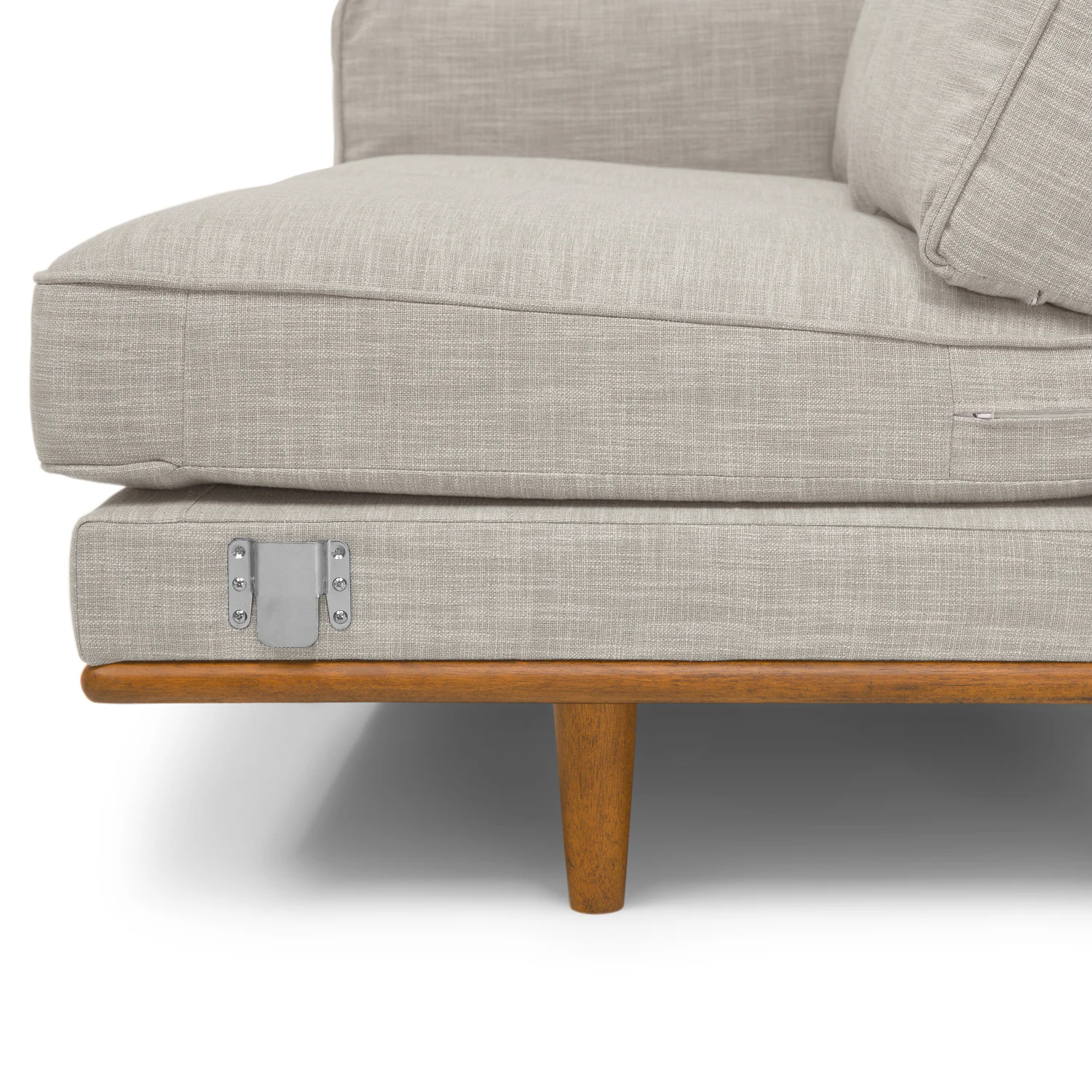 Timber 93" Corner Sectional Sofa - Rain Cloud Gray