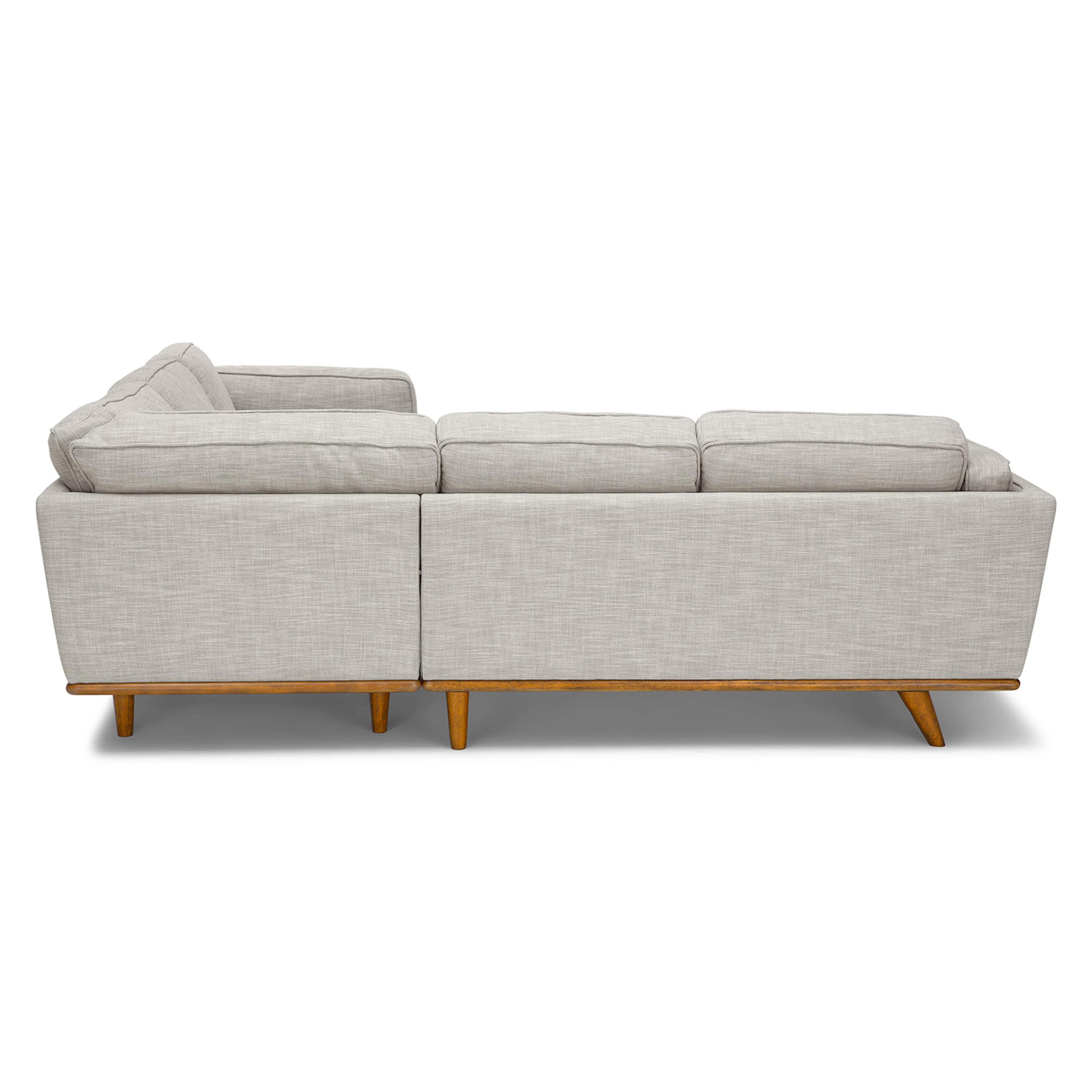 Timber 93" Corner Sectional Sofa - Rain Cloud Gray