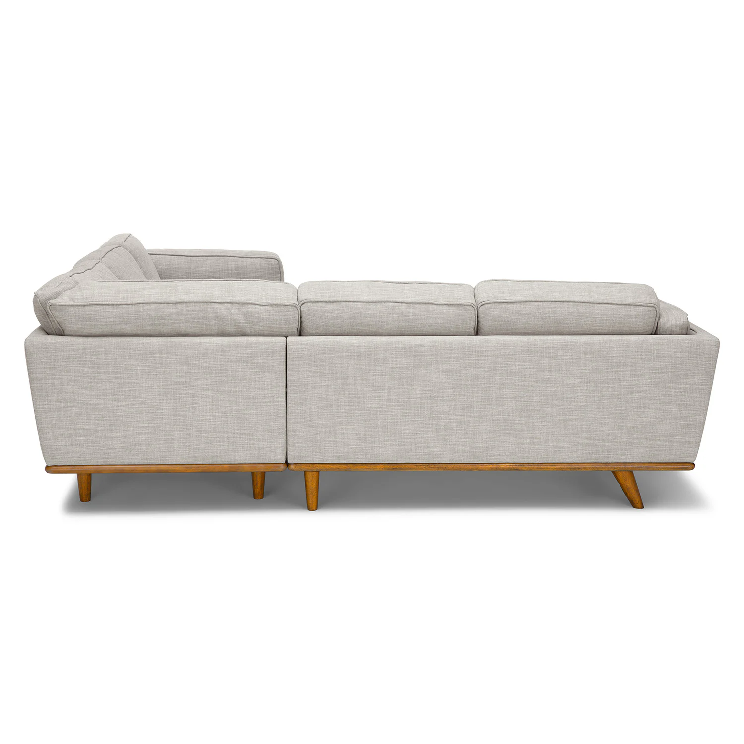 Timber 93" Corner Sectional Sofa - Rain Cloud Gray