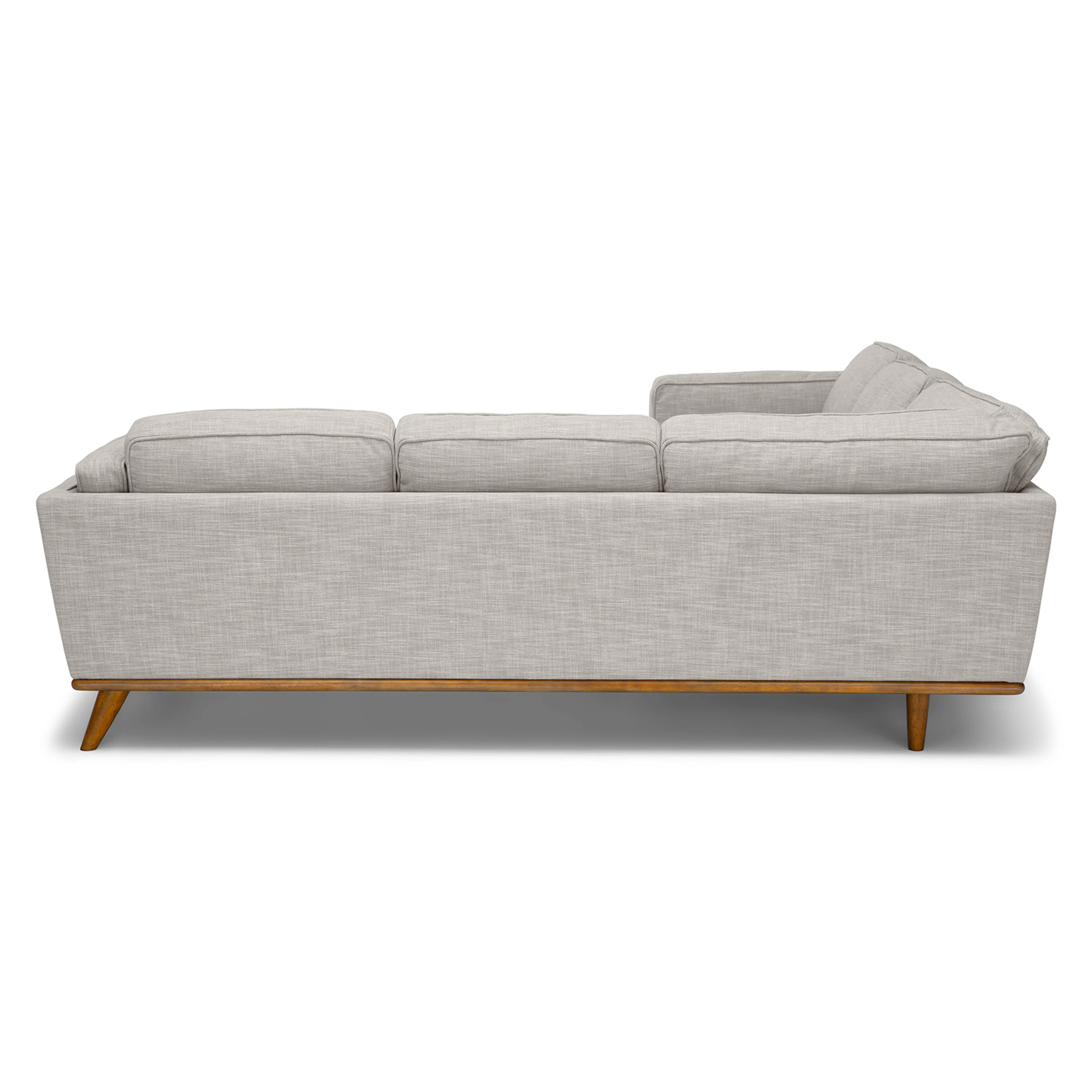Timber 93" Corner Sectional Sofa - Rain Cloud Gray
