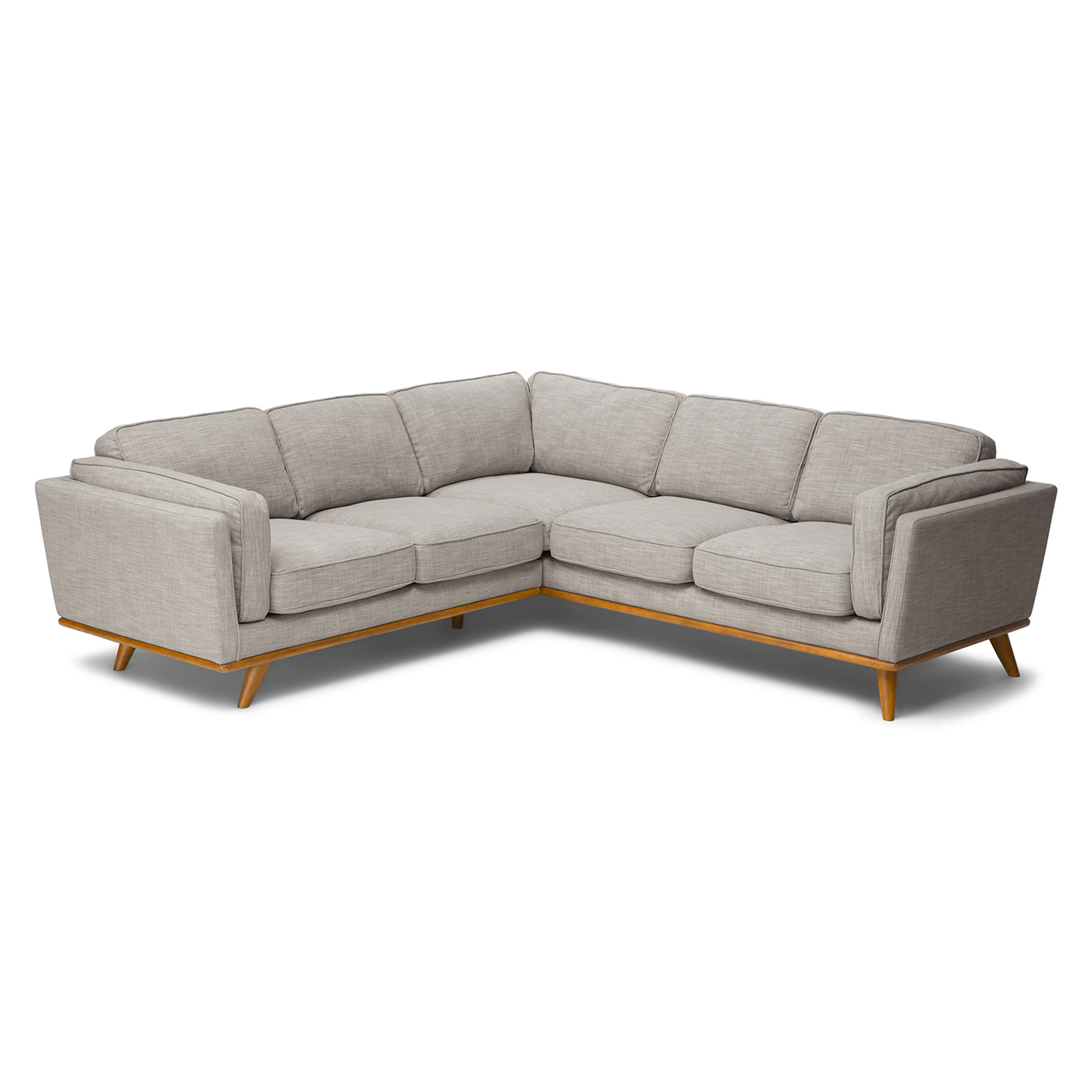 Timber 93" Corner Sectional Sofa - Rain Cloud Gray
