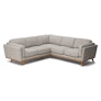 Timber 93" Corner Sectional - Rain Cloud Gray