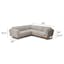 The Timber Corner Sectional x Ottoman Bundle - Gallery View 1 of 6.