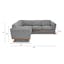 The Timber Corner Sectional x Ottoman Bundle - Gallery View 1 of 6.