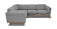Timber Pebble Gray Corner Sectional - Gallery View 2 of 12.