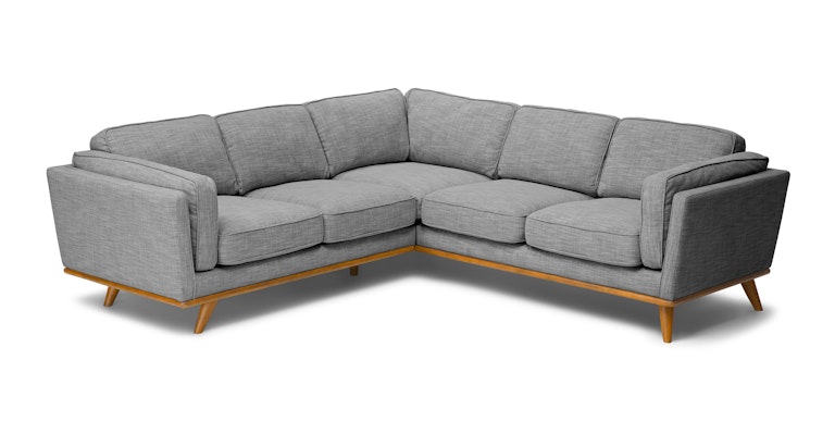 Timber Pebble Gray Corner Sectional - Primary View 1 of 13 (Open Fullscreen View).