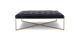 Tablet Charme Black Square Ottoman - Primary View 1 of 9 (Click To Zoom).