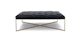 Tablet Charme Black Square Ottoman - Gallery View 1 of 9.