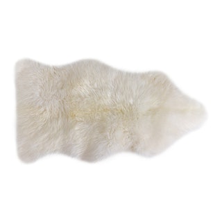 Lanna 2 x 3 Sheepskin Throw - Ivory