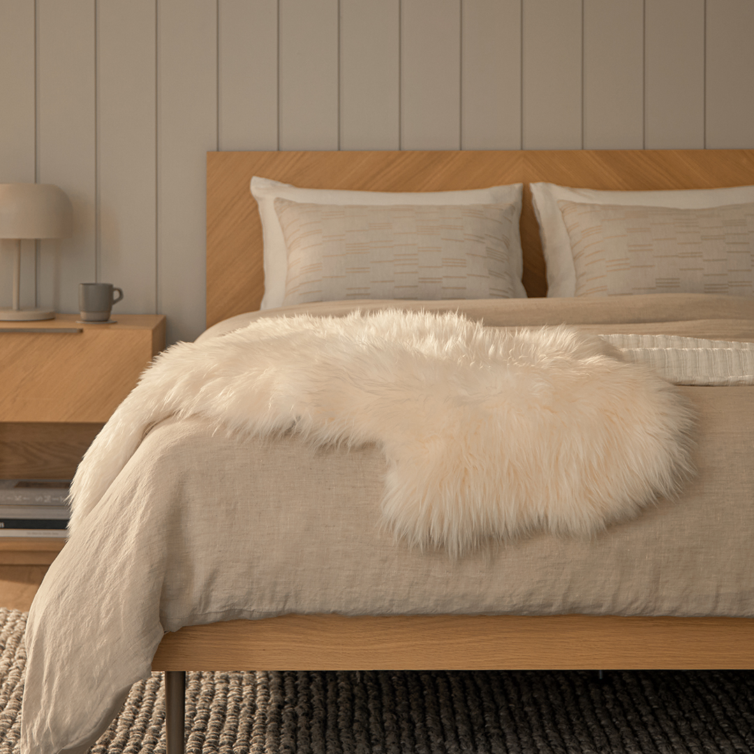 2x3 Ivory White Sheepskin Area Rug | Lanna | Article