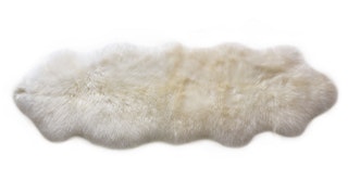 Lanna Ivory Sheepskin Throw 2 x 6 - Primary View 1 of 9 (Click To Zoom).