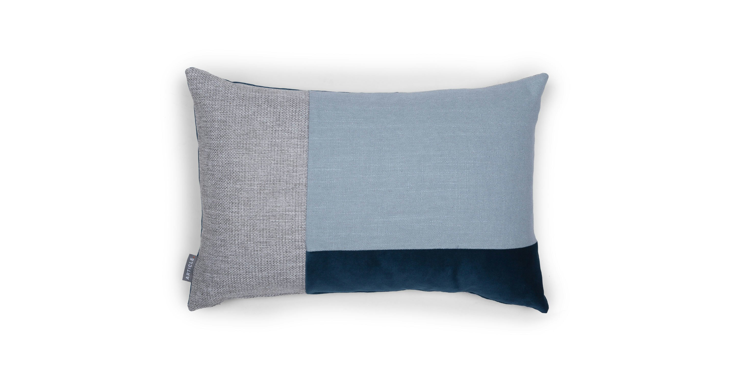 Velu Blue / Gray Rectangular Pillow - Pillows - Article Modern, Mid-Century and Scandinavian ...