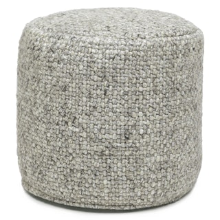 Texa 16" Pouf - Fog Gray