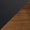 Color: Black leather and Walnut