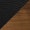 Color: Black leather and Walnut